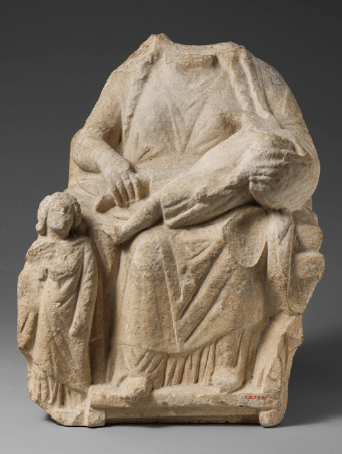 The seated kourotrophoi