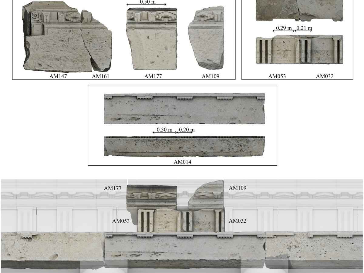 New research Sheds Light on the architectural decoration of the stoas of the Agora of&nbsp;Amathous.