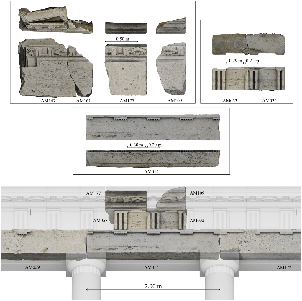 New research Sheds Light on the architectural decoration of the stoas of the Agora of&nbsp;Amathous.